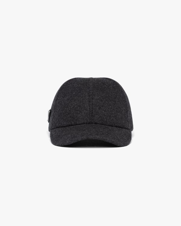 Anthracite Gray Felt baseball cap