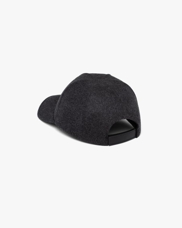 Anthracite Gray Felt baseball cap - Image 2