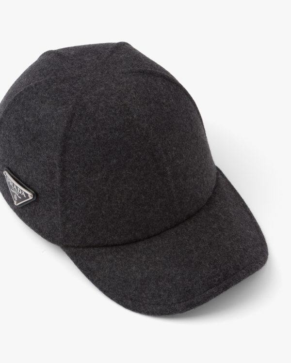 Anthracite Gray Felt baseball cap - Image 3