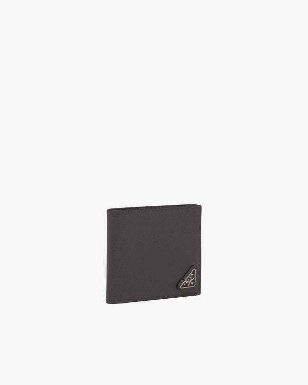 Anthracite Gray Saffiano leather wallet - Image 5