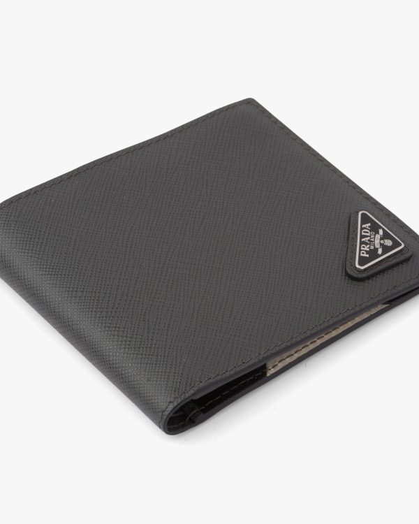 Anthracite Gray Saffiano leather wallet - Image 7
