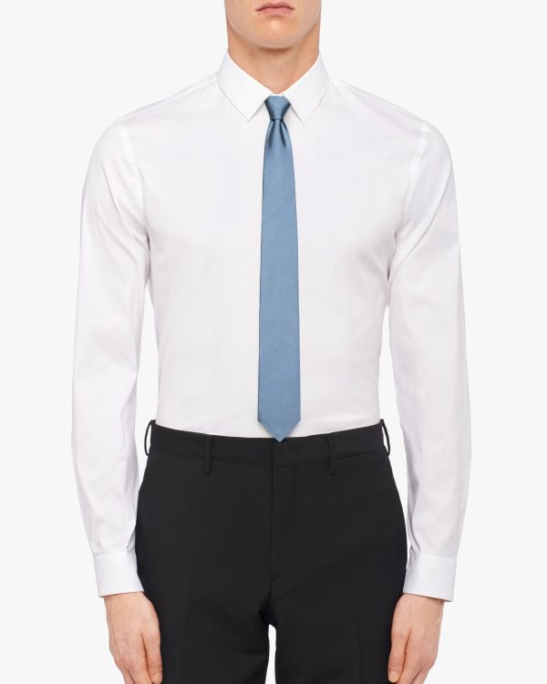Aviator Blue Monochrome silk tie - Image 2