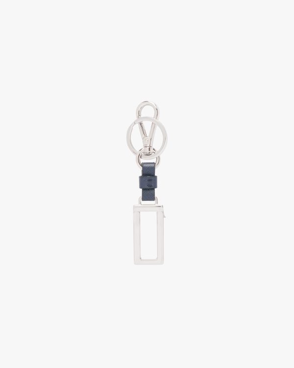Baltic Blue Metal Name Tag Keychain - Image 2
