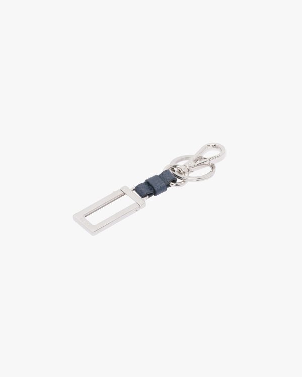 Baltic Blue Metal Name Tag Keychain - Image 3