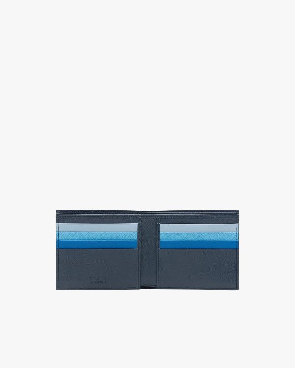 Baltic Blue Saffiano Leather Wallet - Image 2