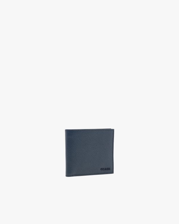 Baltic Blue Saffiano Leather Wallet - Image 4