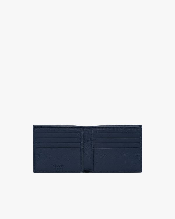 Baltic Blue Saffiano Leather Wallet - Image 2