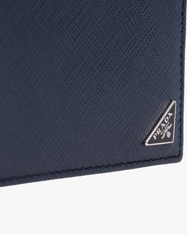 Baltic Blue Saffiano Leather Wallet - Image 6