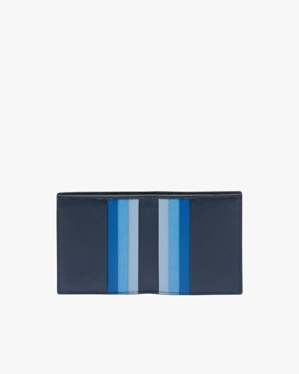 Baltic Blue Saffiano Leather Wallet - Image 2
