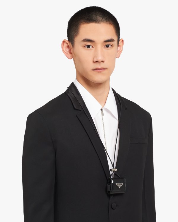 Black AirPods Pro brushed leather case - Image 3