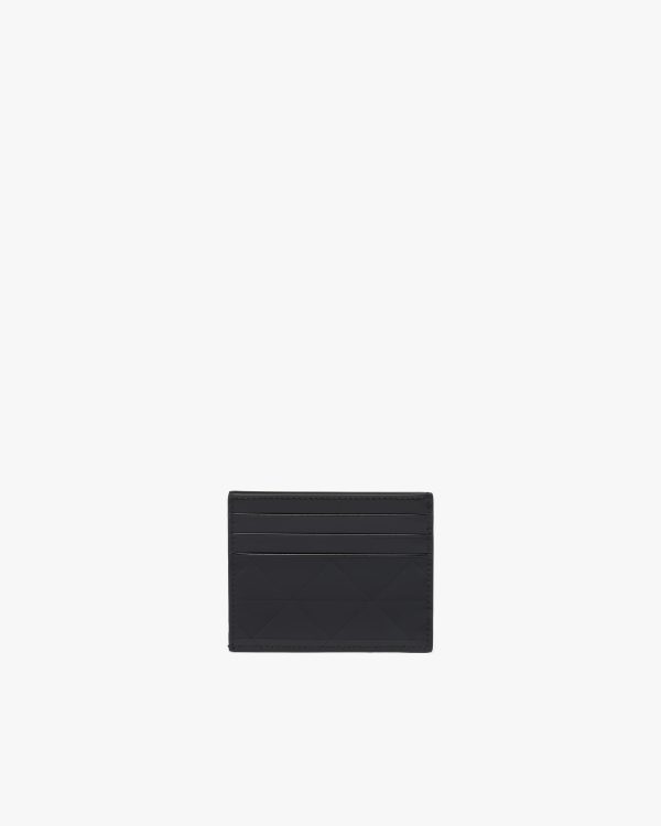 Black Brushed leather card holder - Image 3