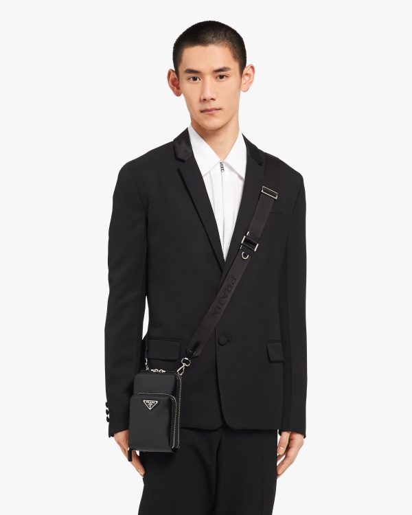 Black Brushed leather smartphone case - Image 3
