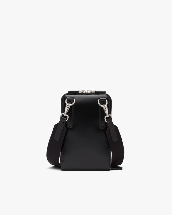 Black Brushed leather smartphone case - Image 4