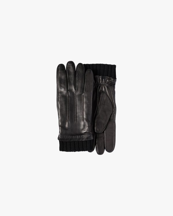 Black Leather Gloves