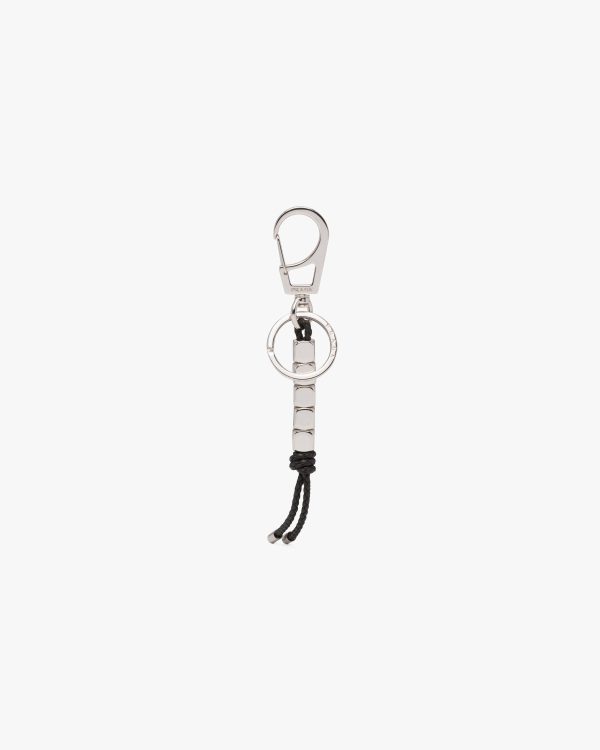 Black Nappa leather keychain - Image 2