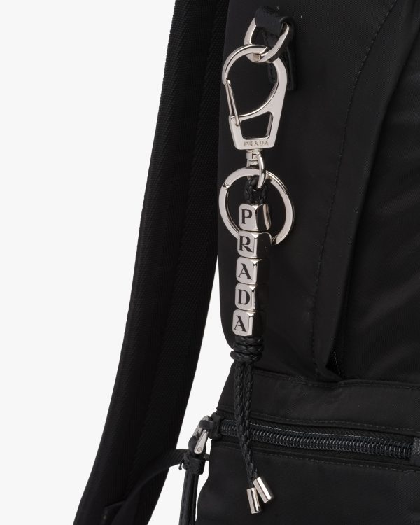 Black Nappa leather keychain - Image 3