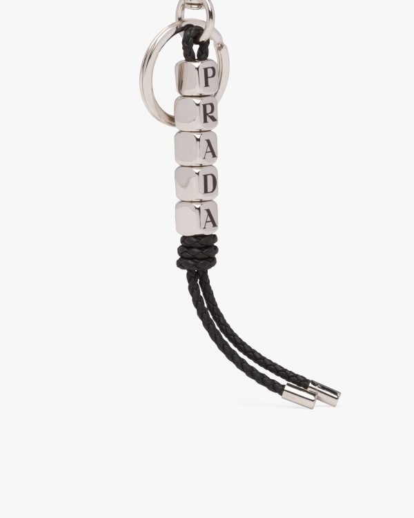 Black Nappa leather keychain - Image 4