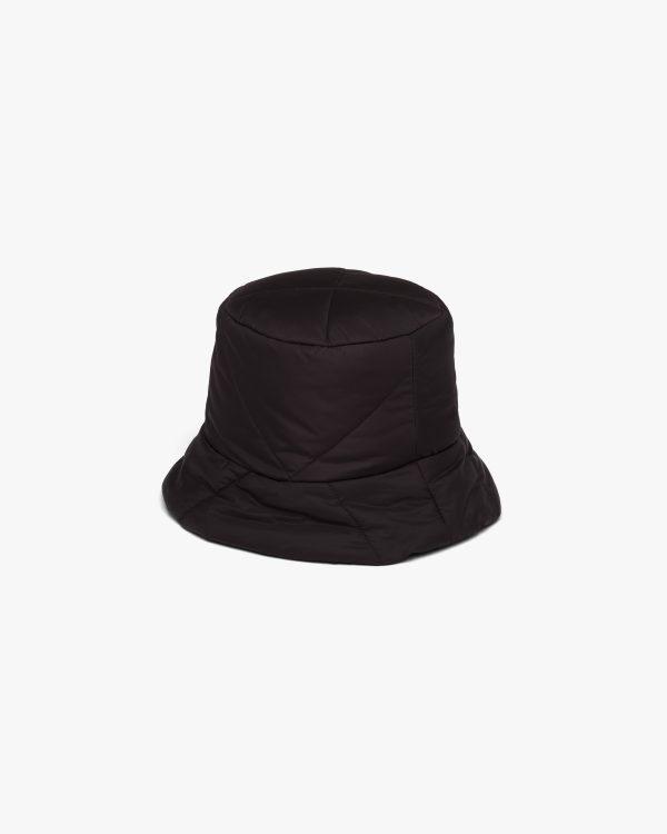 Black Padded Re-Nylon bucket hat - Image 3