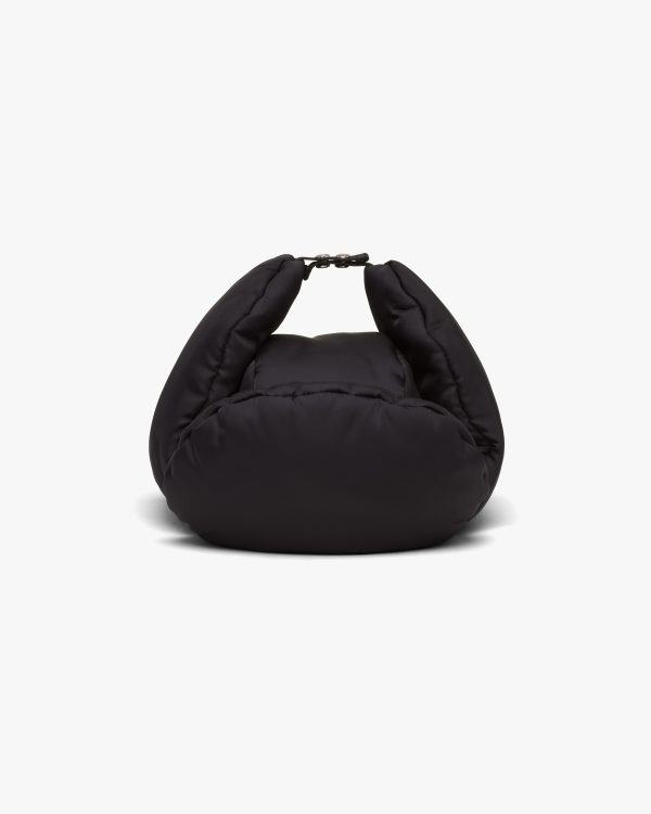 Black Padded nylon gabardine hat