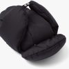 Black Padded nylon gabardine hat - Image 4