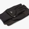 Black Re-Nylon and Napa leather gloves - Image 2