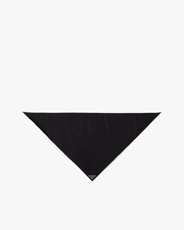 Black Re-Nylon foulard
