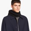 Black Re-Nylon gabardine and wool scarf - Image 2