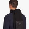 Black Re-Nylon gabardine and wool scarf - Image 3