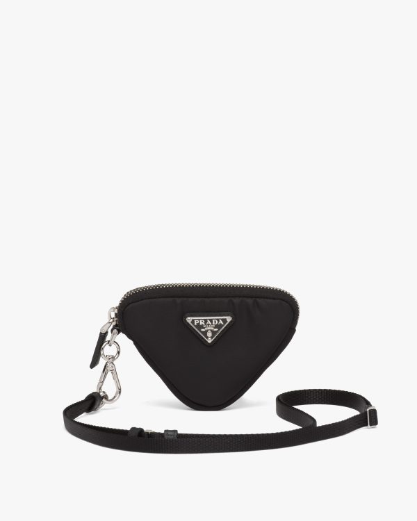Black Re-Nylon mini pouch