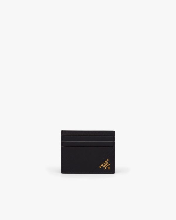 Black Saffiano Leather Card Holder