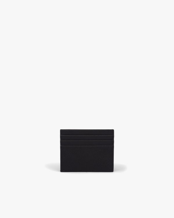 Black Saffiano Leather Card Holder - Image 3