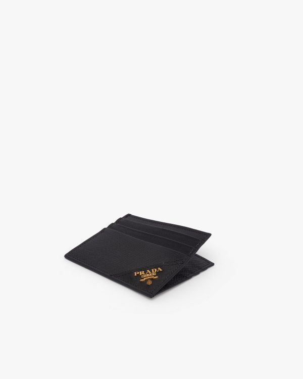 Black Saffiano Leather Card Holder - Image 4