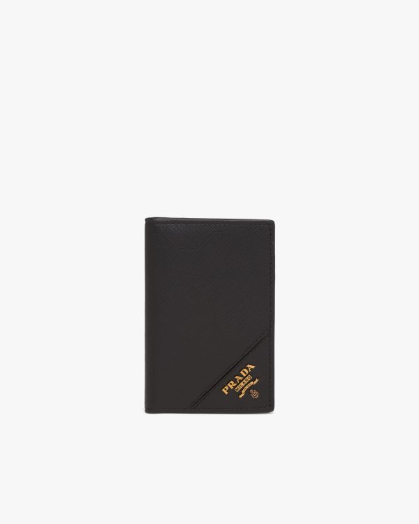 Black Saffiano Leather Card Holder