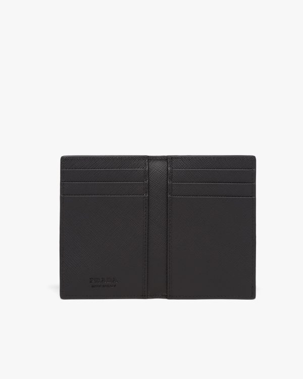 Black Saffiano Leather Card Holder - Image 4