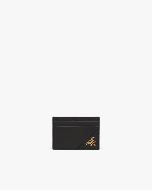 Black Saffiano Leather Card Holder
