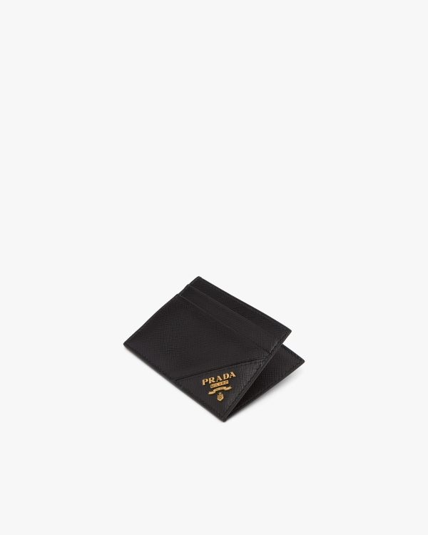 Black Saffiano Leather Card Holder - Image 4
