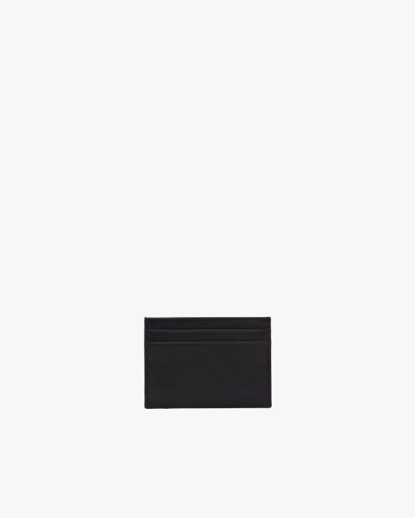 Black Saffiano Leather Card Holder - Image 3