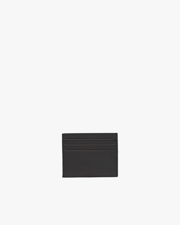 Black Saffiano Leather Card Holder - Image 3