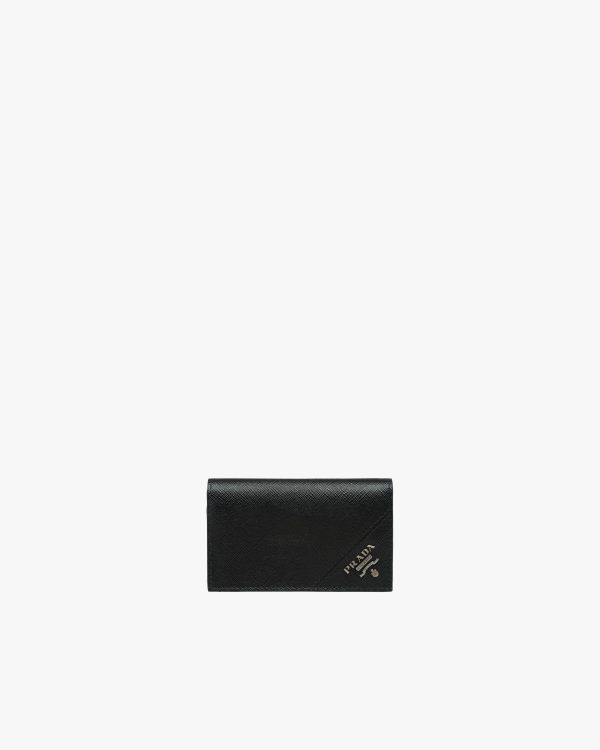 Black Saffiano Leather Card Holder