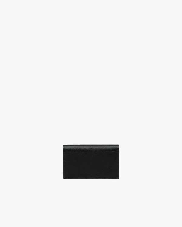 Black Saffiano Leather Card Holder - Image 3