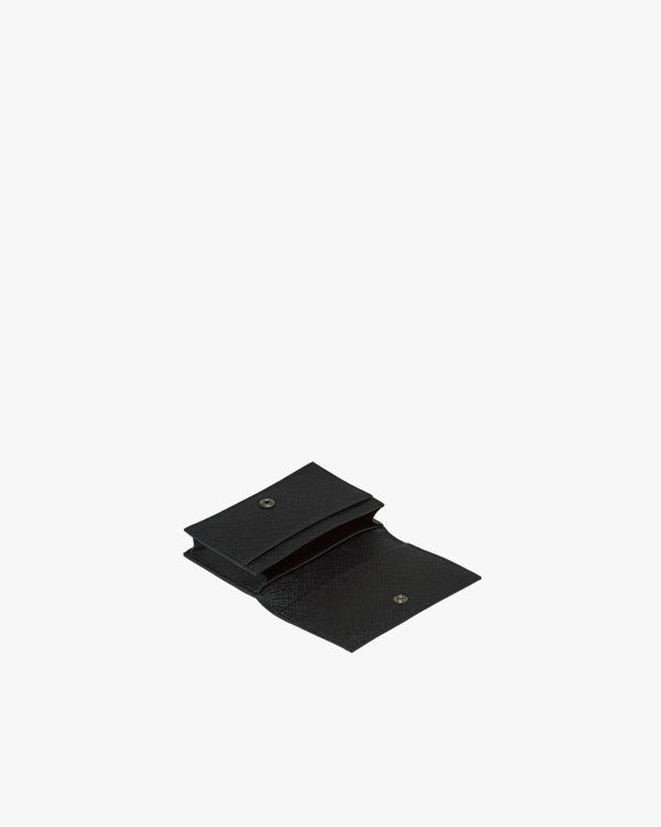 Black Saffiano Leather Card Holder - Image 4