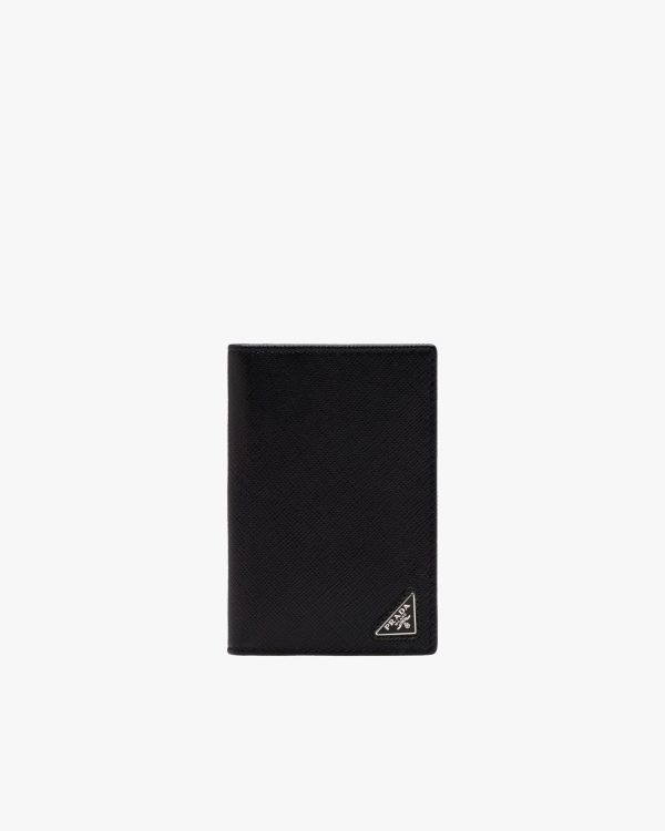 Black Saffiano Leather Card Holder