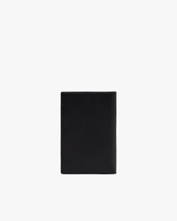 Black Saffiano Leather Card Holder - Image 3