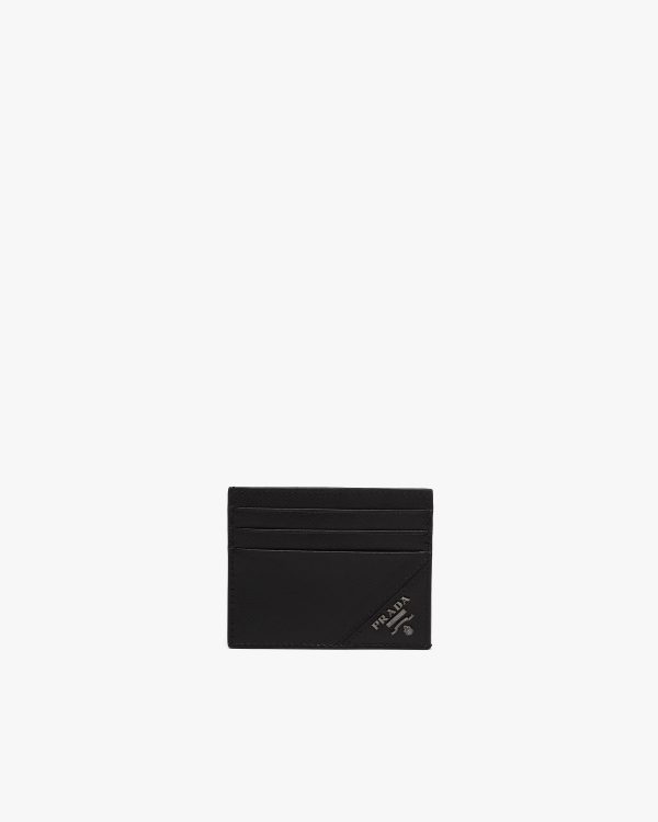 Black Saffiano Leather Card Holder