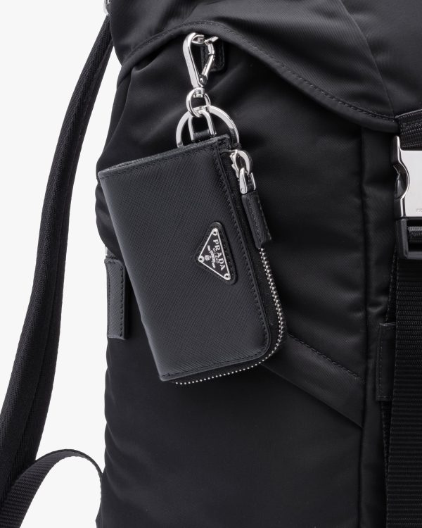 Black Saffiano Leather Mini Pouch - Image 3