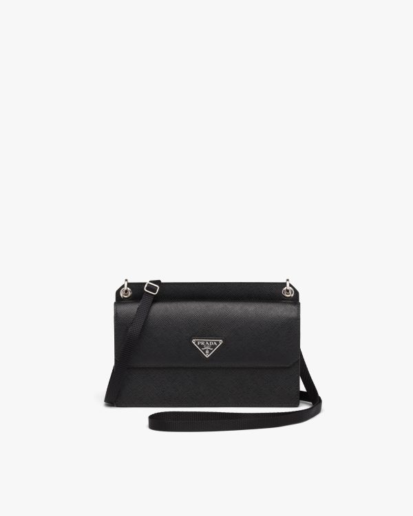 Black Saffiano Leather Smartphone Case