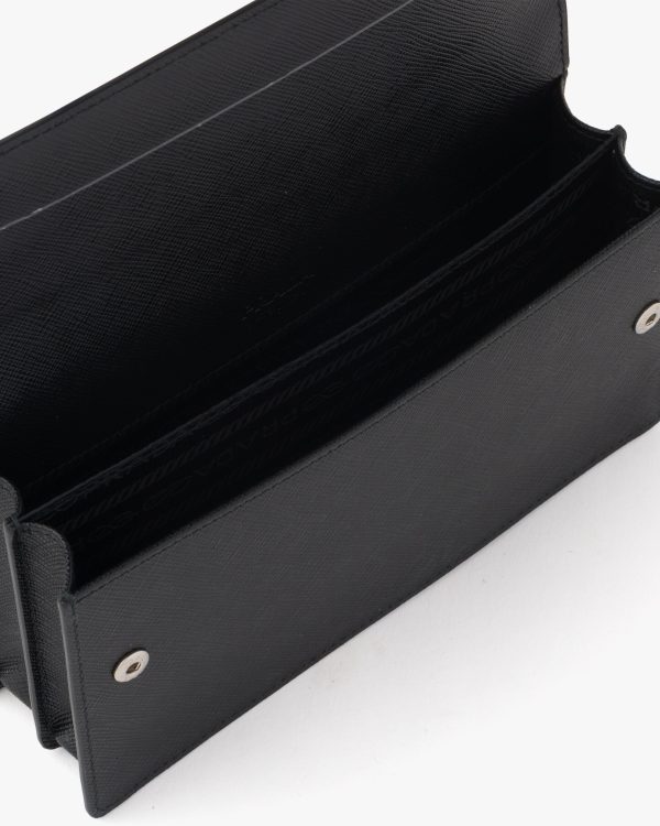 Black Saffiano Leather Smartphone Case - Image 4