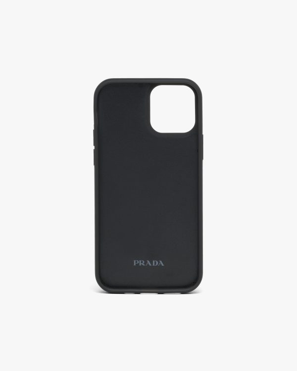 Black Saffiano cover for iPhone 12 and 12 Pro - Image 3