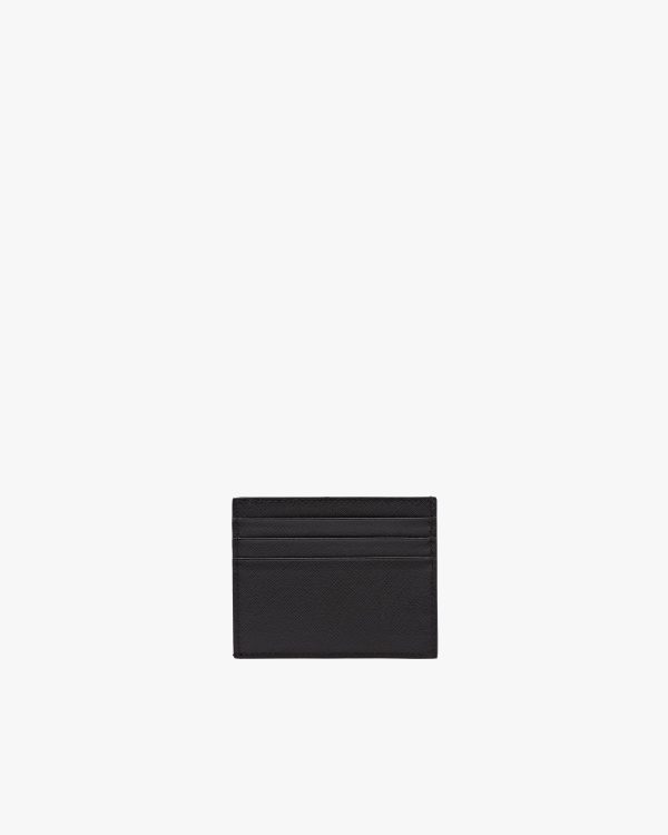 Black Saffiano leather card holder - Image 3