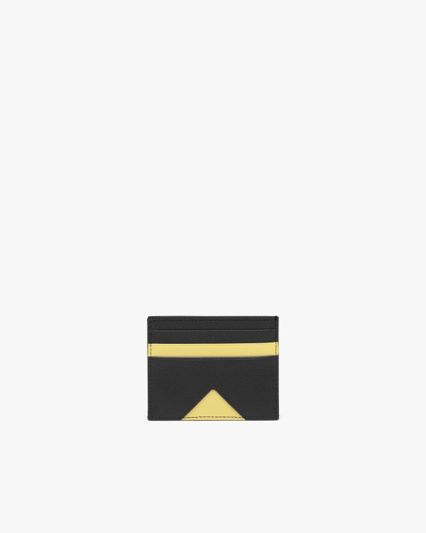 Black Saffiano leather card holder - Image 2